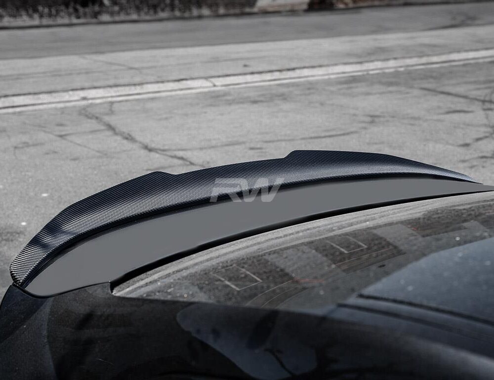 Alternative view of RW Carbon BMW F44 2-Series GTX Carbon Fiber Trunk Spoiler