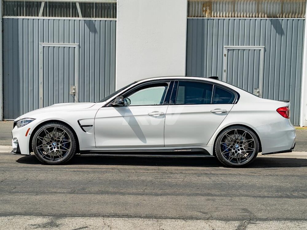 RW Carbon BMW F80 M3 GTX Carbon Fiber Side Skirt Extensions - Image 6