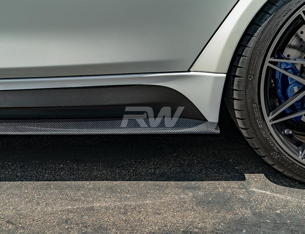 Alternative view of RW Carbon BMW F80 M3 GTX Carbon Fiber Side Skirt Extensions