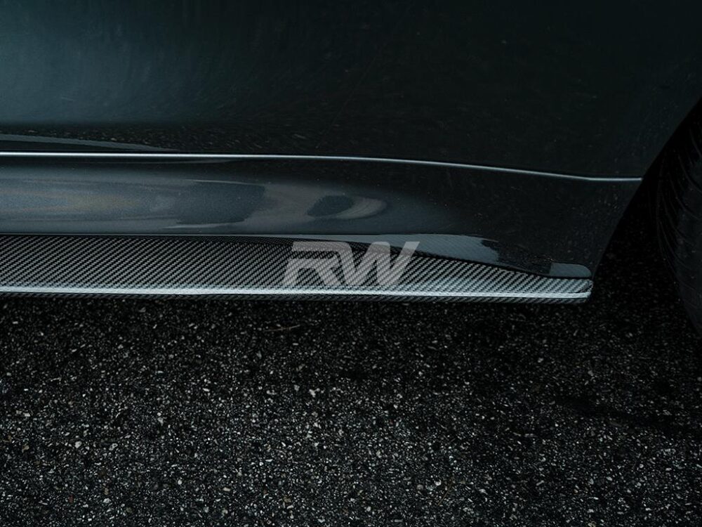 RW Carbon BMW F82 F83 M4 CF Side Skirt Extensions - Image 16