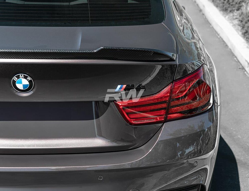 Alternative view of RW Carbon BMW F82 M4 CS Style Carbon Fiber Trunk Spoiler
