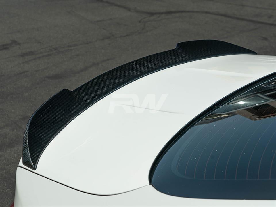 RW Carbon BMW F82 M4 CS Style Carbon Fiber Trunk Spoiler