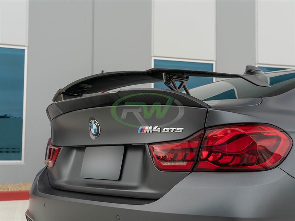 Alternative view of RW Carbon BMW F82 M4 RWS Carbon Fiber Trunk Spoiler