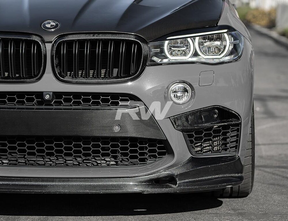 Alternative view of RW Carbon BMW F85 X5M F86 X6M Carbon Fiber Front Bumper Trim
