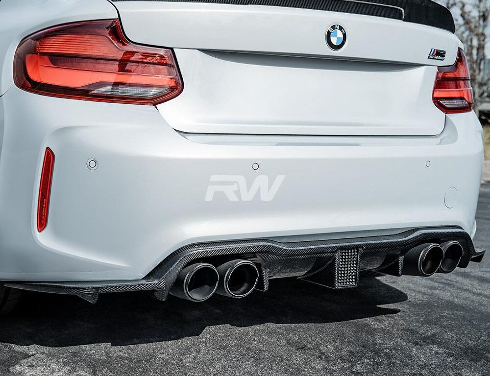 RW Carbon BMW F87 M2 Carbon Fiber Kholen Style Diffuser