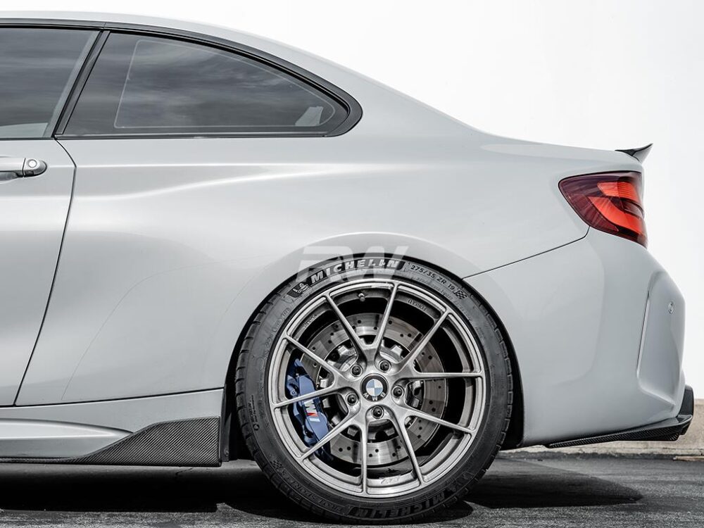 RW Carbon BMW F87 M2 Carbon Fiber Side Skirt Winglets - Image 5