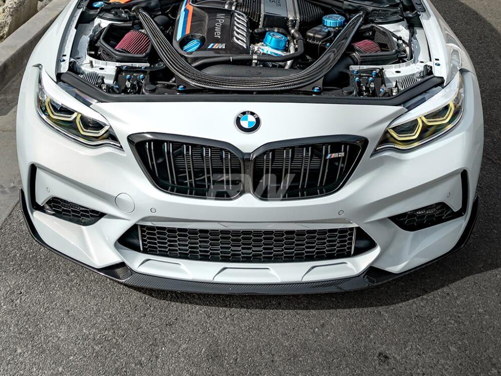 RW Carbon BMW F87 M2 Competition Carbon Fiber Front Lip - Image 3