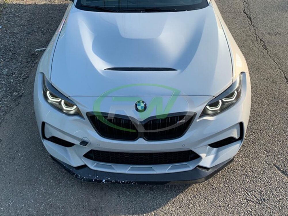 RW Carbon BMW F87 M2 F22 F23 GTS Style Aluminum Hood - Image 8