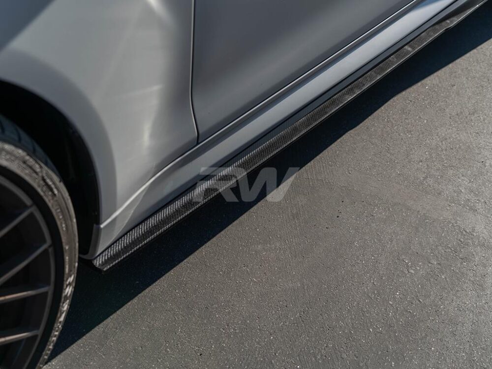 RW Carbon BMW F87 M2 RWS Carbon Fiber Side Skirt Extensions - Image 8