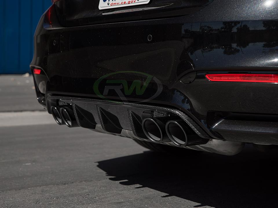 RW Carbon BMW F8X M3 & M4 CF Performance Style Diffuser
