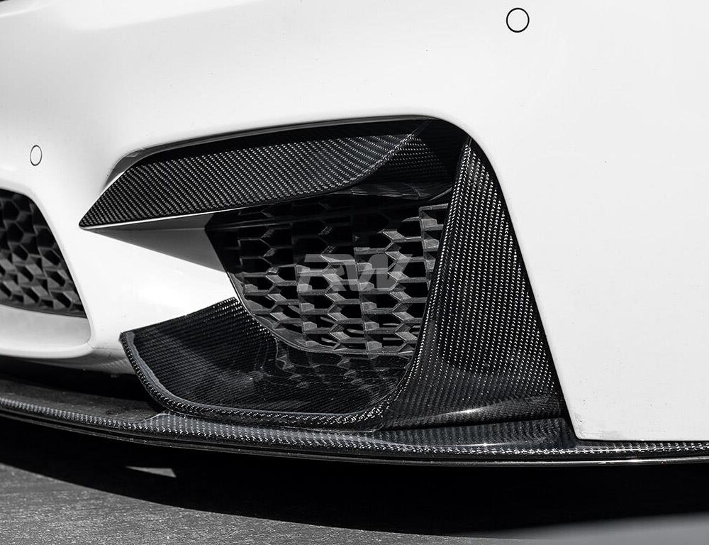 Alternative view of RW Carbon BMW F8X M3/M4 Carbon Fiber Slim Splitters