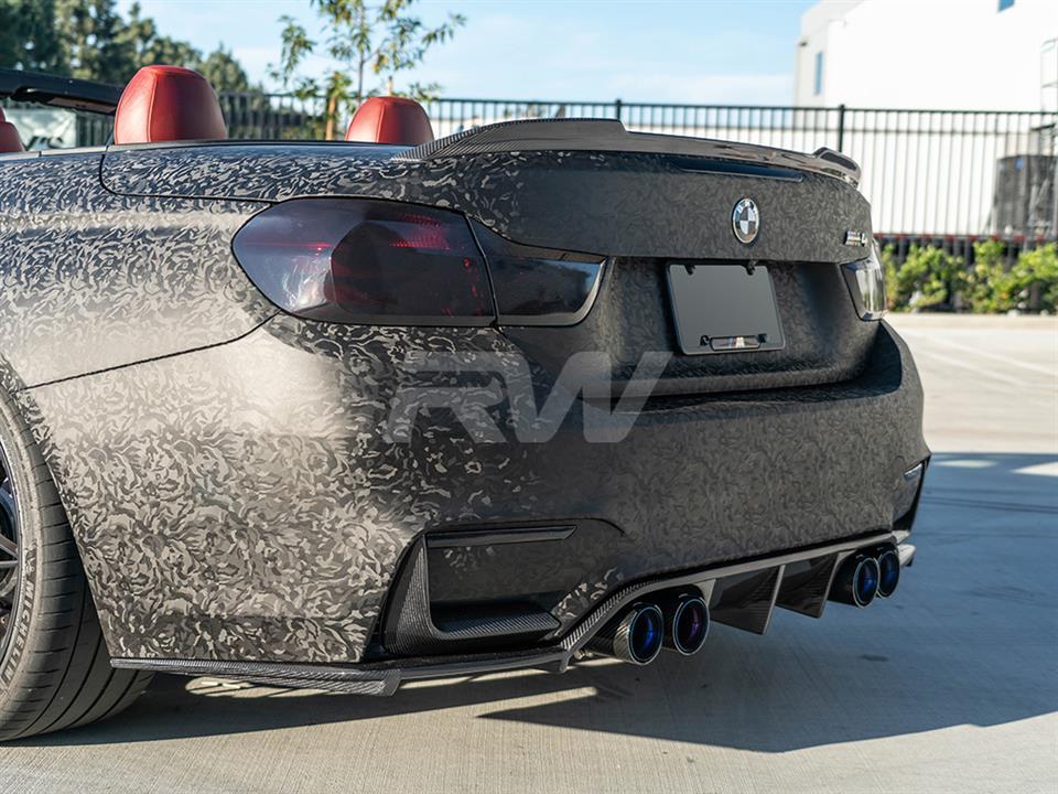 Alternative view of RW Carbon BMW F8X M3/M4 RWS Carbon Fiber Diffuser