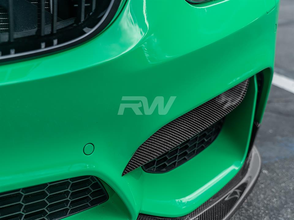 Alternative view of RW Carbon BMW F8X M3/M4 Upper Carbon Fiber Splitters