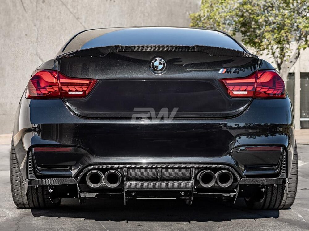RW Carbon BMW F8X M3/M4 Varis Style CF Diffuser+Undertray - Image 4