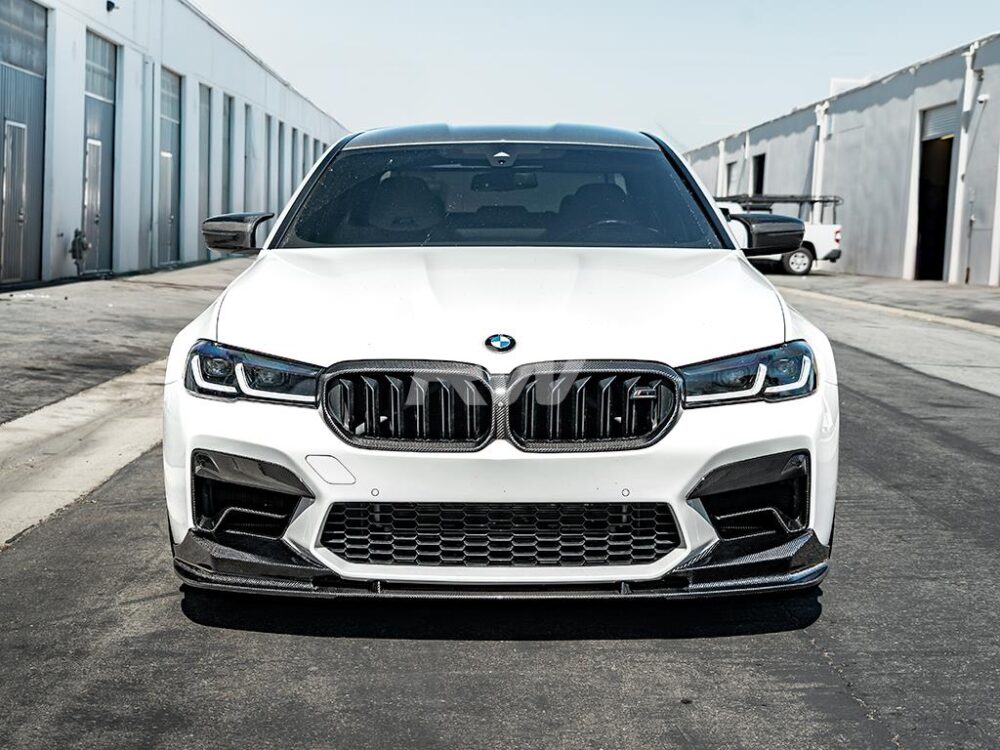 RW Carbon BMW F90 LCI 3D Style Carbon Fiber Front Lip - Image 4