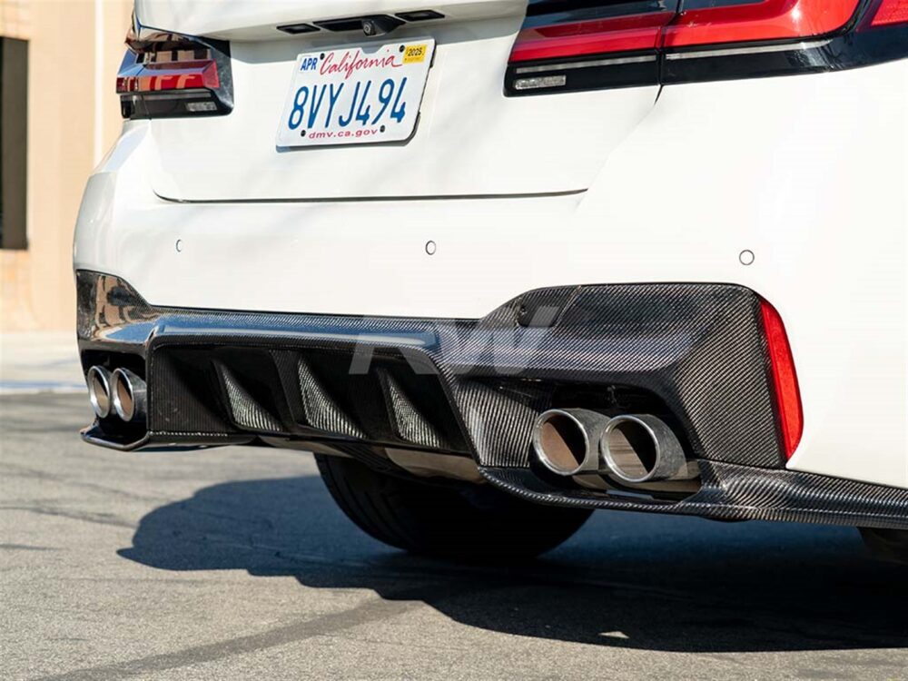 RW Carbon BMW F90 M5 3D Style Carbon Fiber Diffuser