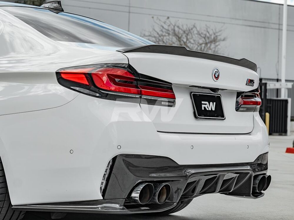 RW Carbon BMW F90 M5 3D Style Carbon Fiber Diffuser - Image 8
