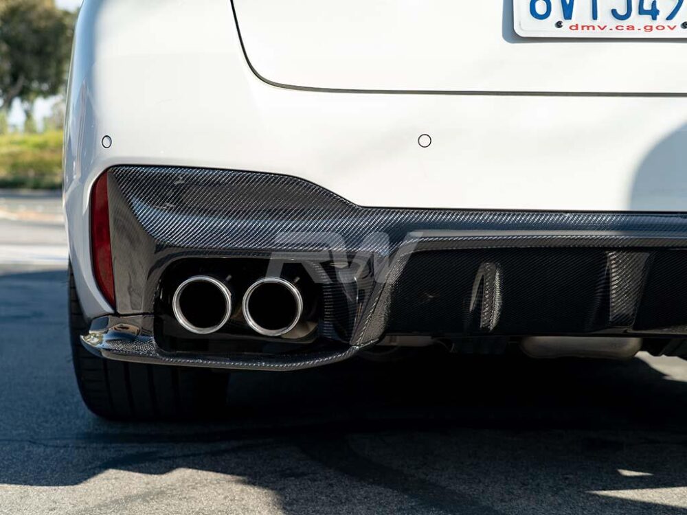 RW Carbon BMW F90 M5 3D Style Carbon Fiber Diffuser - Image 7