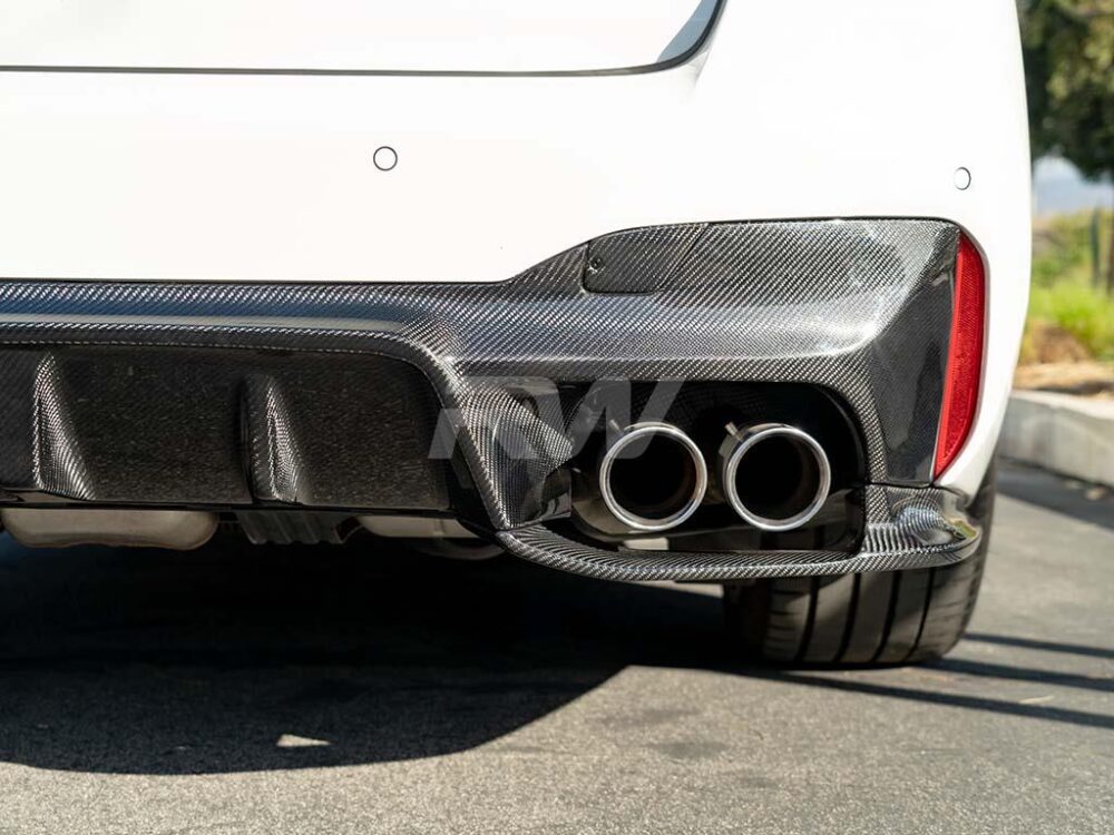 RW Carbon BMW F90 M5 3D Style Carbon Fiber Diffuser - Image 5