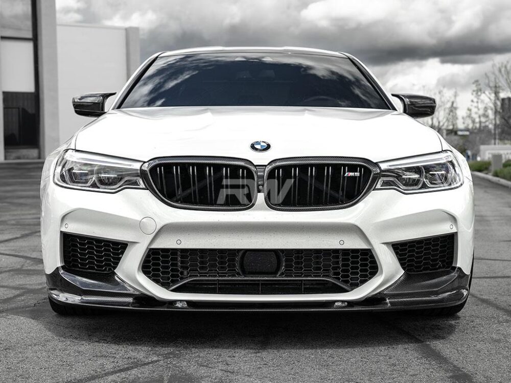 RW Carbon BMW F90 M5 3D Style Carbon Fiber Front Lip - Image 3