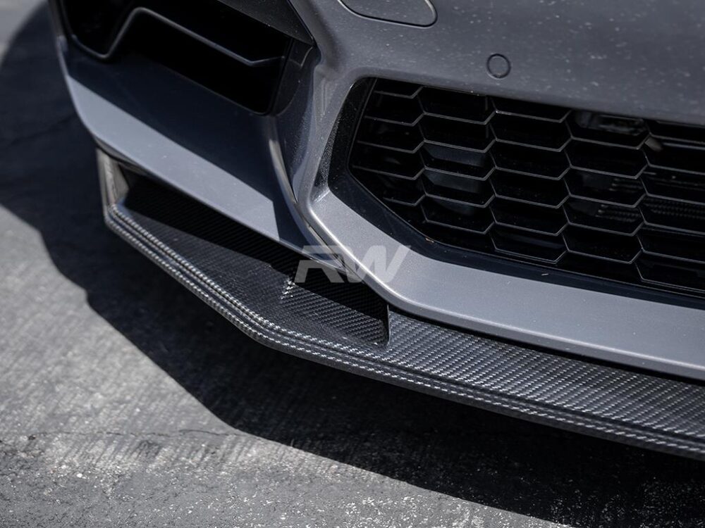 RW Carbon BMW F90 M5 LCI GTS Style Carbon Fiber Front Lip - Image 15