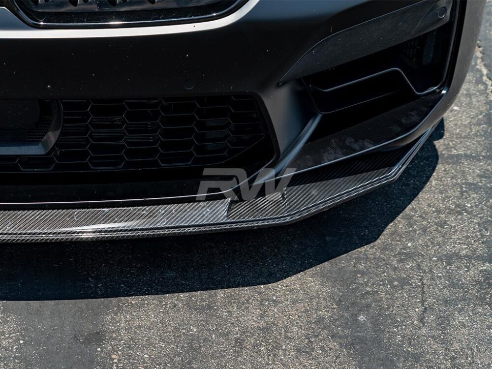 RW Carbon BMW F90 M5 LCI GTS Style Carbon Fiber Front Lip - Image 5