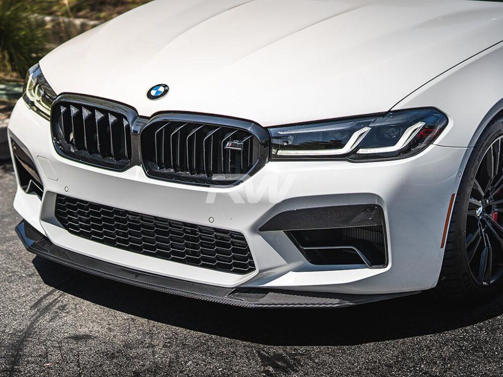 RW Carbon BMW F90 M5 LCI GTS Style Carbon Fiber Front Lip - Image 10