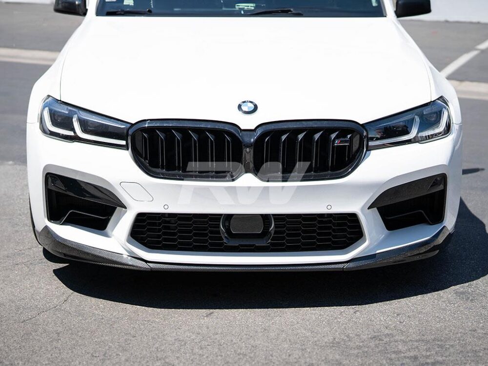 RW Carbon BMW F90 M5 LCI Performance Style V1 Carbon Fiber Front Lip - Image 6