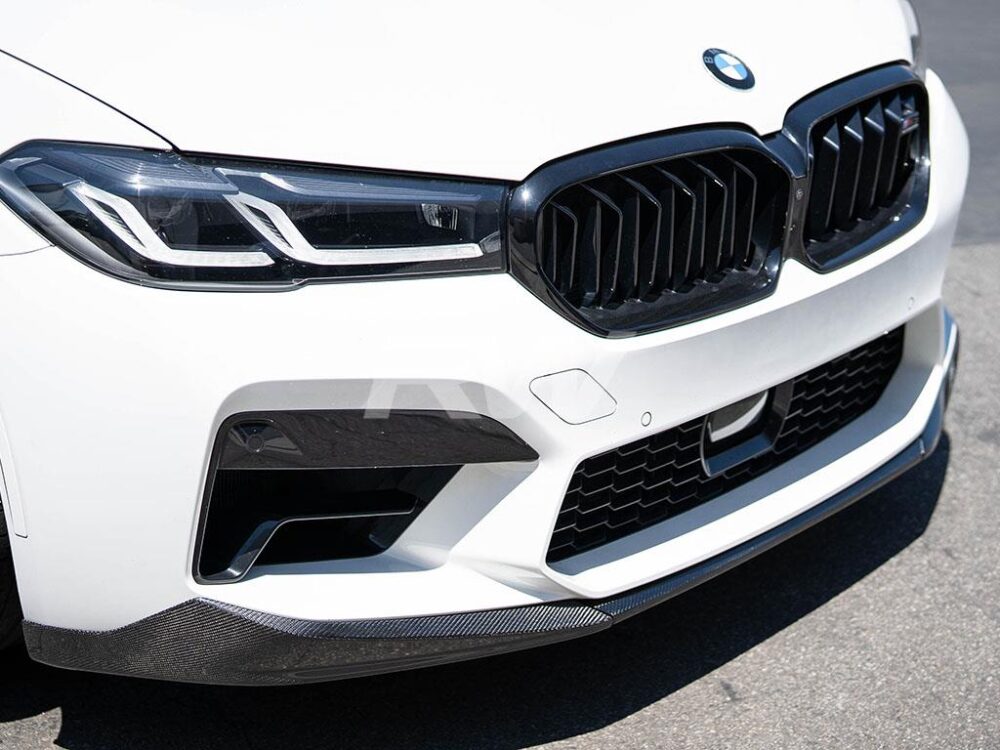 RW Carbon BMW F90 M5 LCI Performance Style V1 Carbon Fiber Front Lip - Image 2