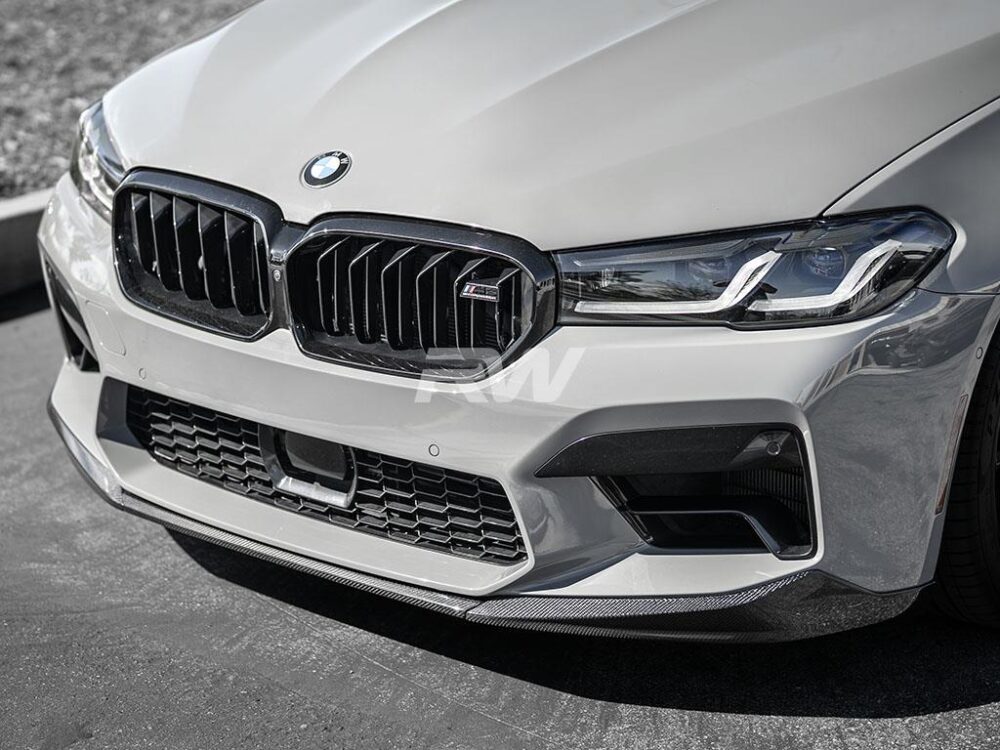 RW Carbon BMW F90 M5 LCI Performance Style V1 Carbon Fiber Front Lip - Image 7