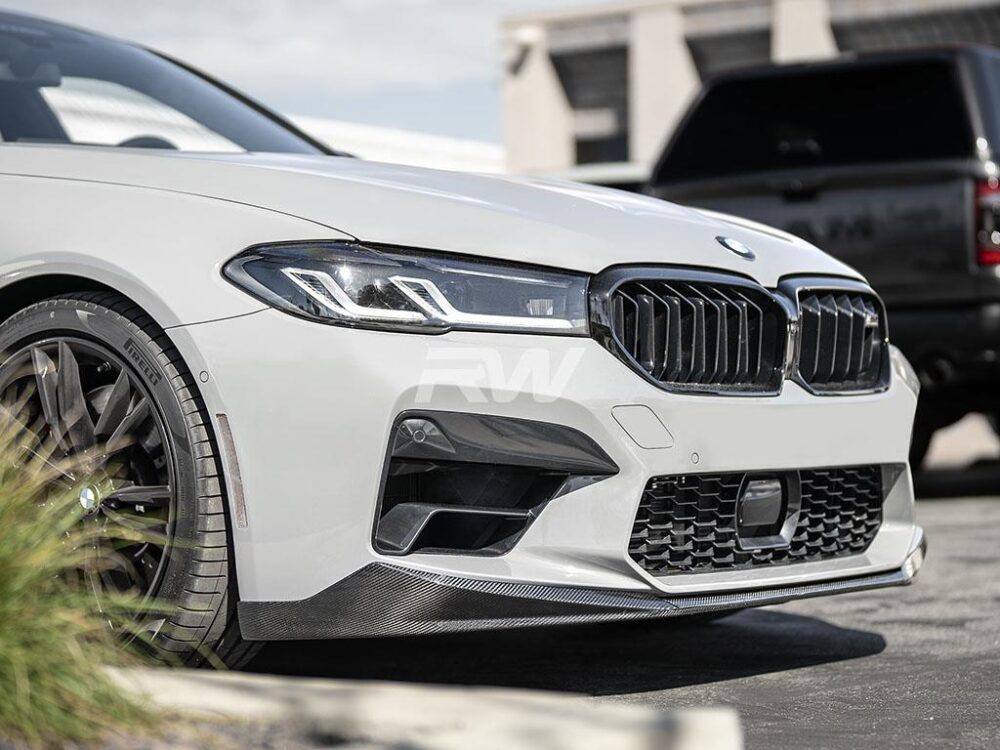 RW Carbon BMW F90 M5 LCI Performance Style V1 Carbon Fiber Front Lip - Image 9