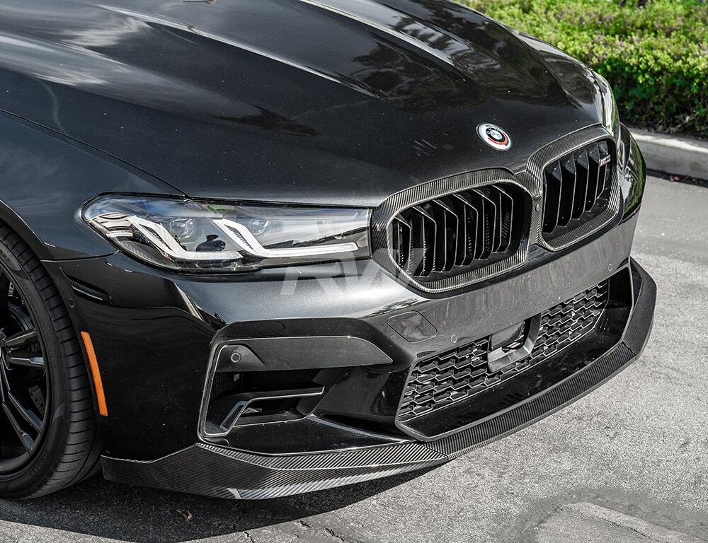 RW Carbon BMW F90 M5 LCI Performance V2 CF Front Lip Spoiler