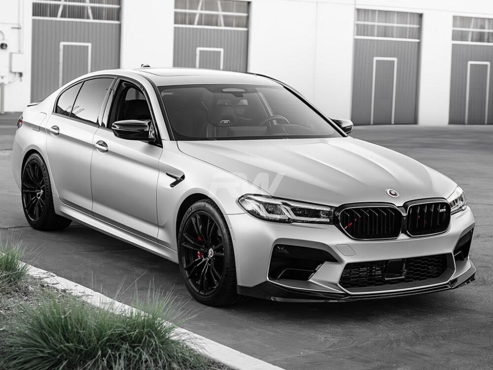 RW Carbon BMW F90 M5 LCI Performance V2 CF Front Lip Spoiler - Image 10