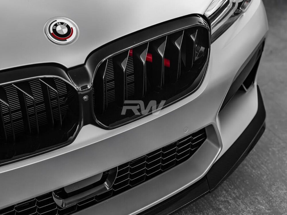 RW Carbon BMW F90 M5 LCI Performance V2 CF Front Lip Spoiler - Image 11