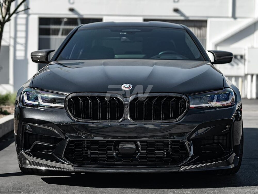 RW Carbon BMW F90 M5 LCI Performance V2 CF Front Lip Spoiler - Image 7