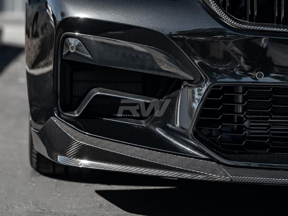 RW Carbon BMW F90 M5 LCI Performance V2 CF Front Lip Spoiler - Image 6