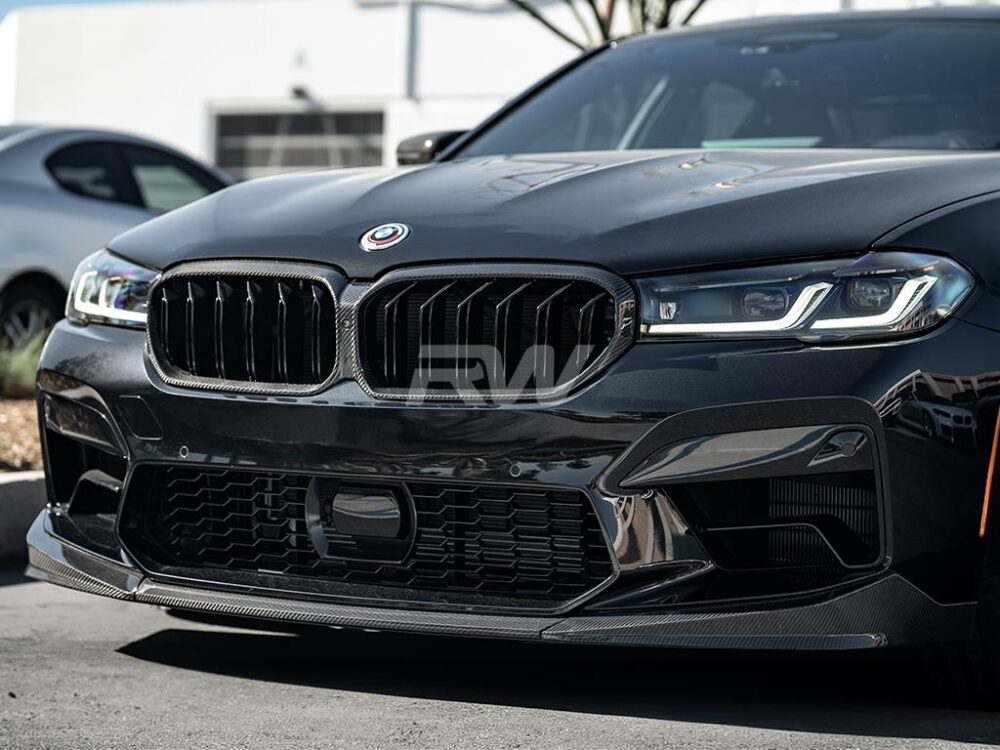 RW Carbon BMW F90 M5 LCI Performance V2 CF Front Lip Spoiler - Image 8