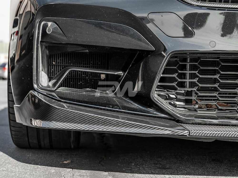 RW Carbon BMW F90 M5 LCI Performance V2 CF Front Lip Spoiler - Image 3