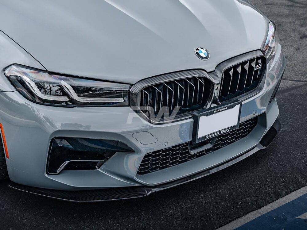 RW Carbon BMW F90 M5 LCI RWS Carbon Fiber Front Lip - Image 9