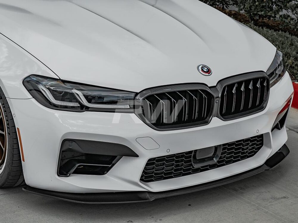 RW Carbon BMW F90 M5 LCI RWS Carbon Fiber Front Lip - Image 6