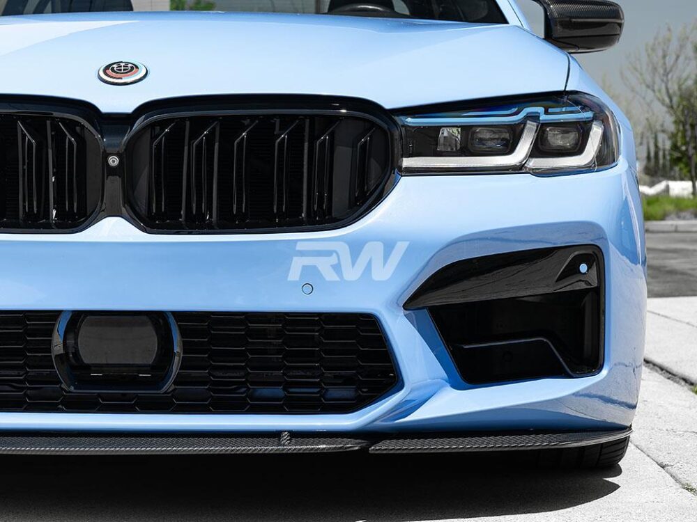 RW Carbon BMW F90 M5 LCI S-Style Carbon Fiber Front Lip - Image 3