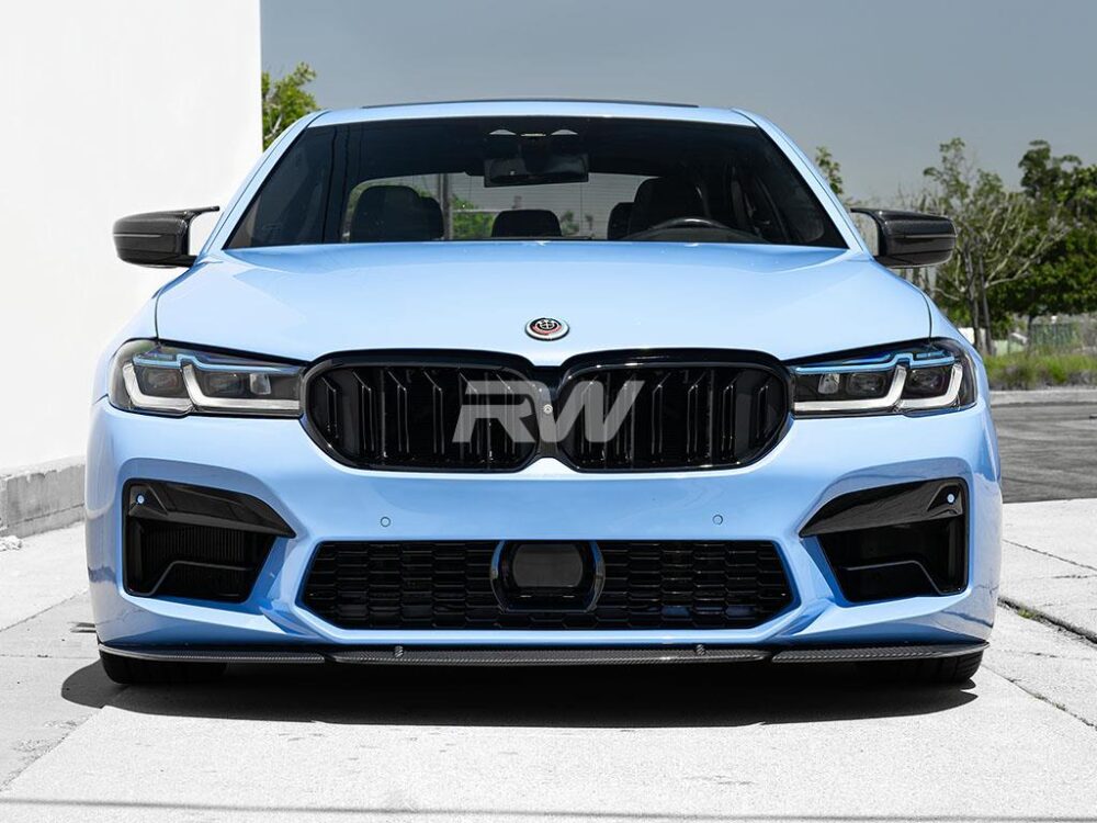 RW Carbon BMW F90 M5 LCI S-Style Carbon Fiber Front Lip - Image 2