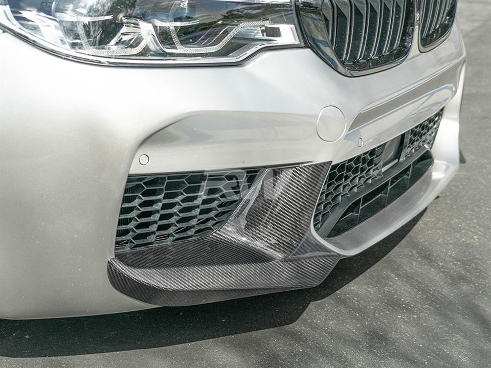 Alternative view of RW Carbon BMW F90 M5 Perf Style Carbon Fiber Splitters
