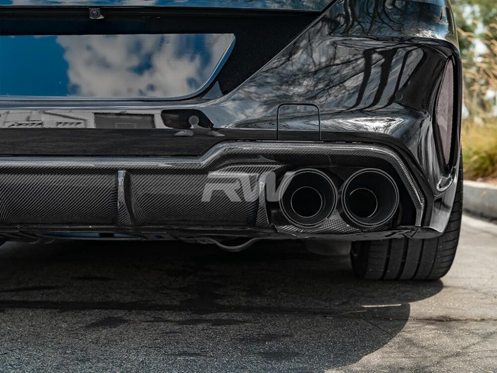 RW Carbon BMW F91 F92 F93 M8 Carbon Fiber DTM Diffuser - Image 2