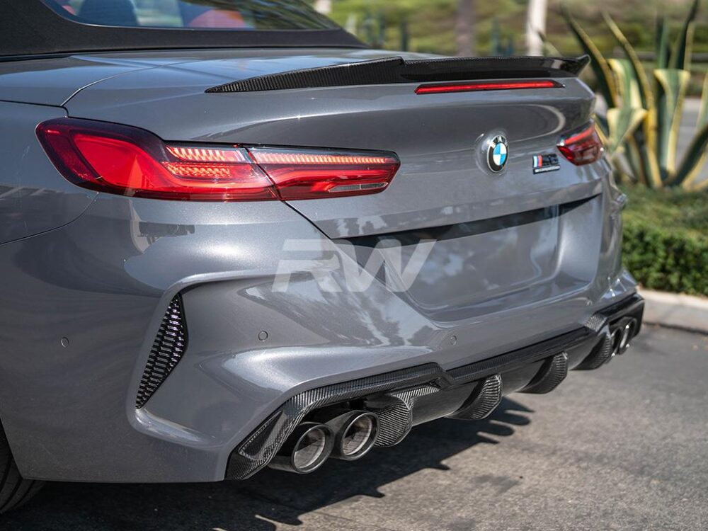 RW Carbon BMW F91 F92 F93 M8 Carbon Fiber DTM Diffuser - Image 16