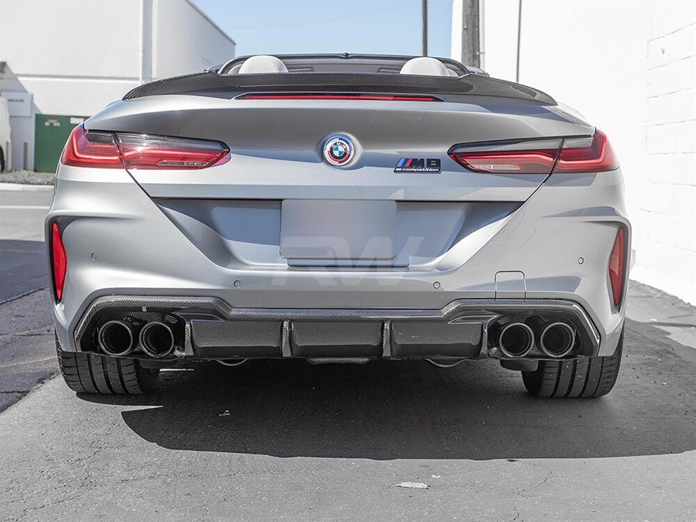 RW Carbon BMW F91 F92 F93 M8 Carbon Fiber DTM Diffuser - Image 9