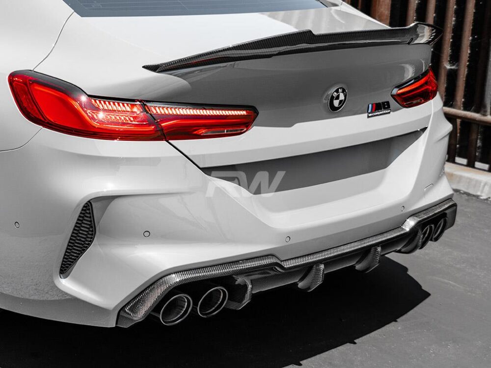 RW Carbon BMW F91 F92 F93 M8 Carbon Fiber DTM Diffuser - Image 7