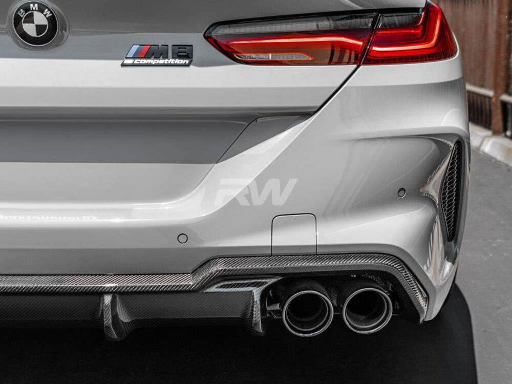 RW Carbon BMW F91 F92 F93 M8 Carbon Fiber DTM Diffuser - Image 5