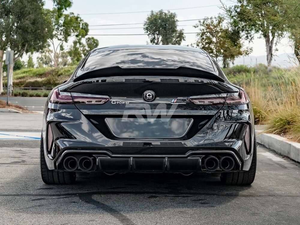 RW Carbon BMW F91 F92 F93 M8 Carbon Fiber DTM Diffuser - Image 3