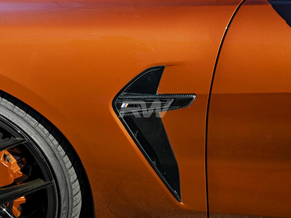 RW Carbon BMW F91 F92 F93 M8 Carbon Fiber Fender Trims - Image 11
